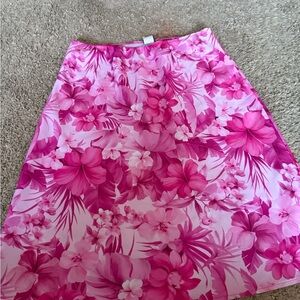 MYO Y2K Pink Floral A-Line Women's Skirt